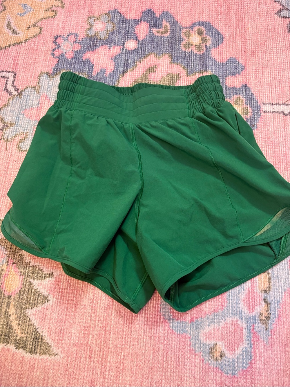lululemon athletica Green Athletic Run Shorts 4”